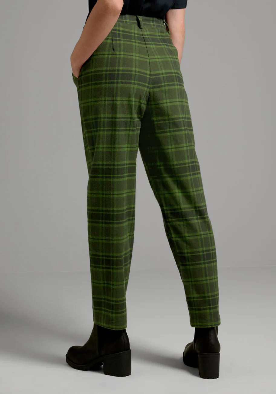 Drama Green Plaid Pants sold by Modcloth product image thumbnail 3