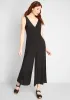 Bon Voyage V-Neck Jumpsuit sold by Modcloth