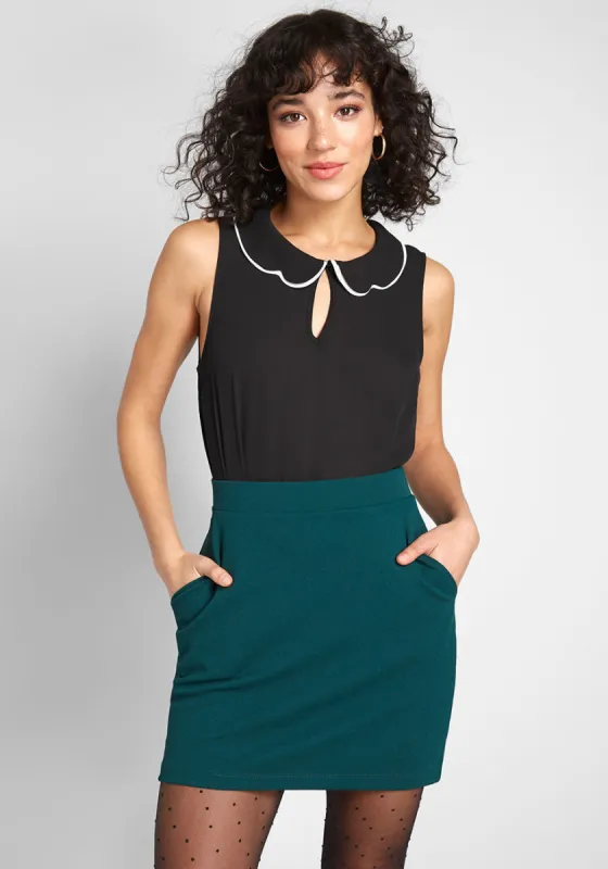 Your True Collars Sleeveless Blouse sold by Modcloth