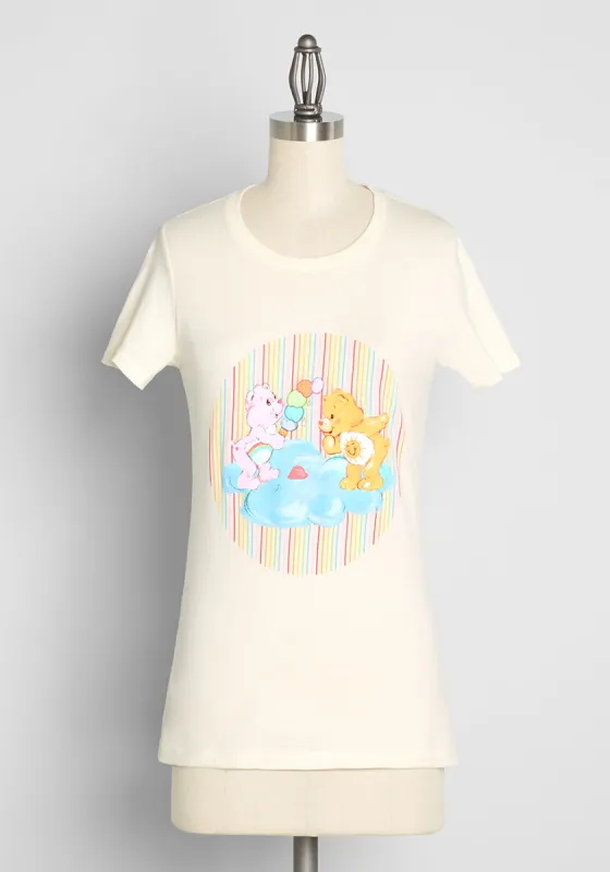 ModCloth X Care Bears When Casual Calls Crew Neck Tee sold by Modcloth