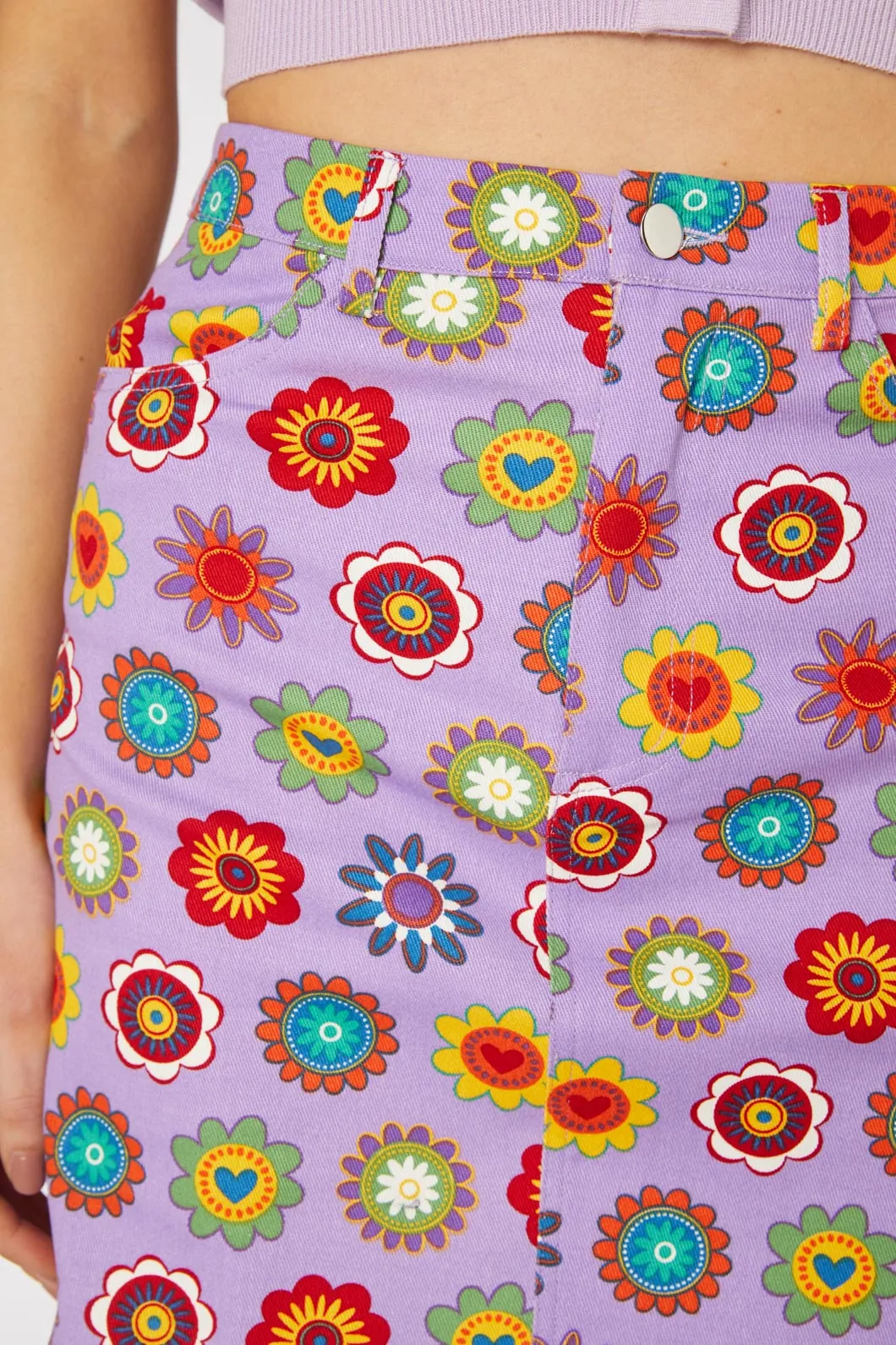 Daisy Cotton Drill Mini Skirt sold by Modcloth product image thumbnail 5