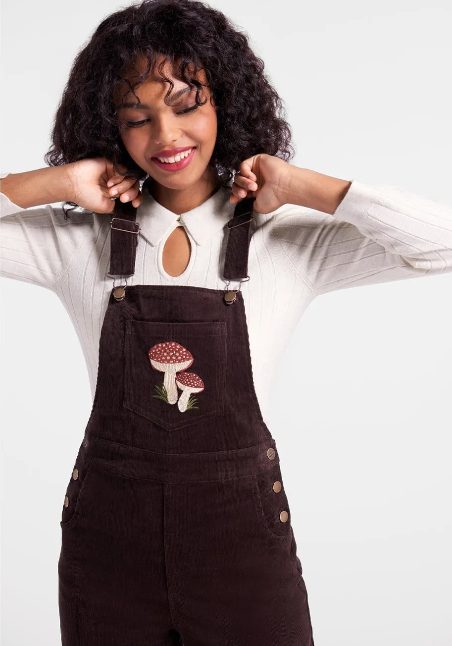 Mushroom Alley Corduroy Overalls sold by Modcloth product image thumbnail 4