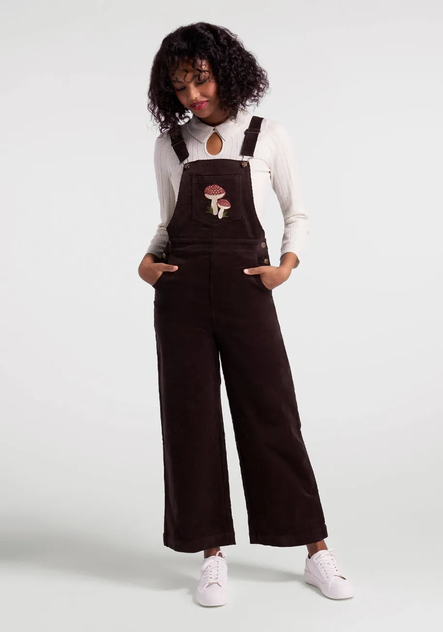 Mushroom Alley Corduroy Overalls sold by Modcloth