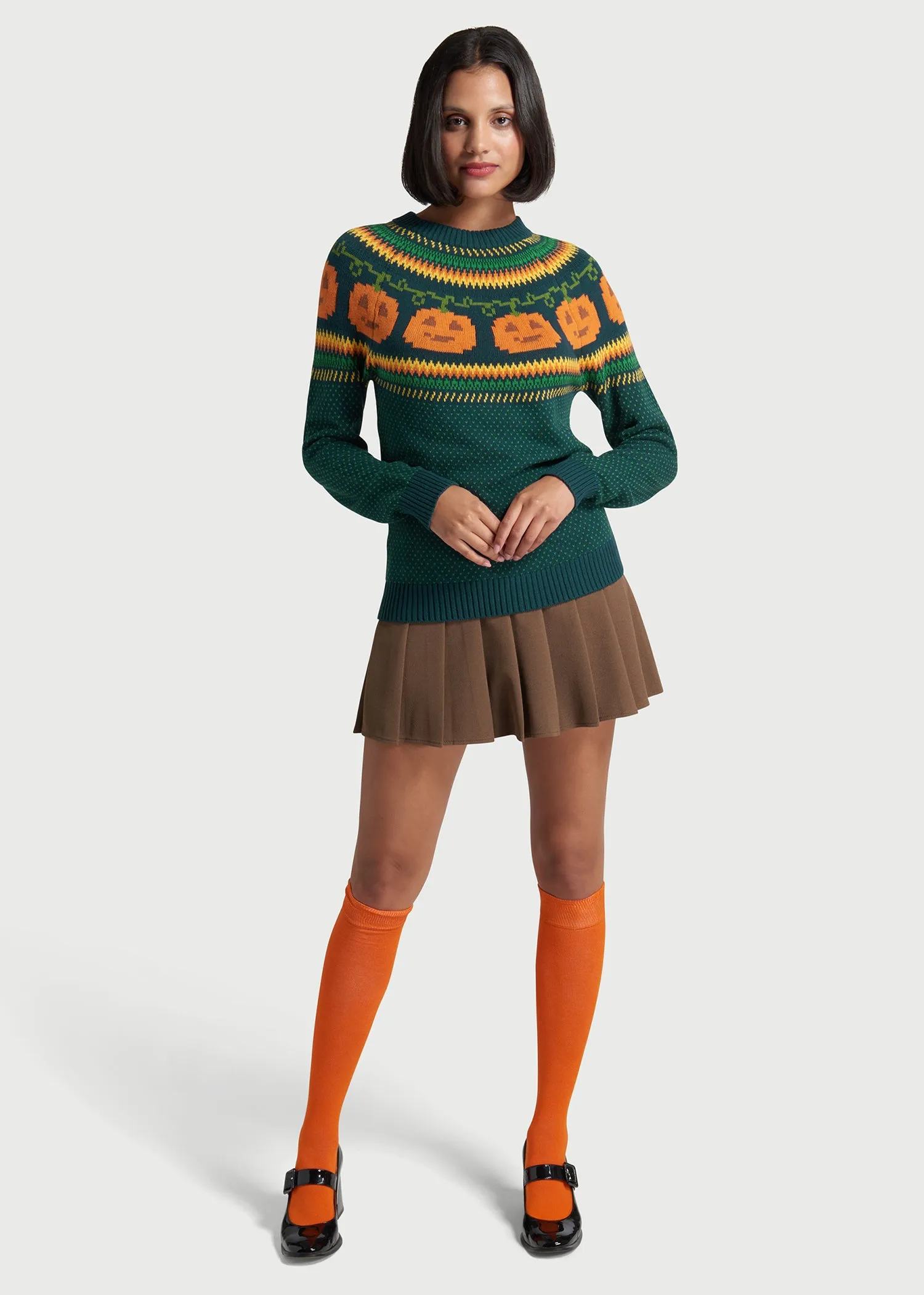Give 'Em Pumpkin To Talk About Fair Isle Sweater sold by Modcloth product image thumbnail 2