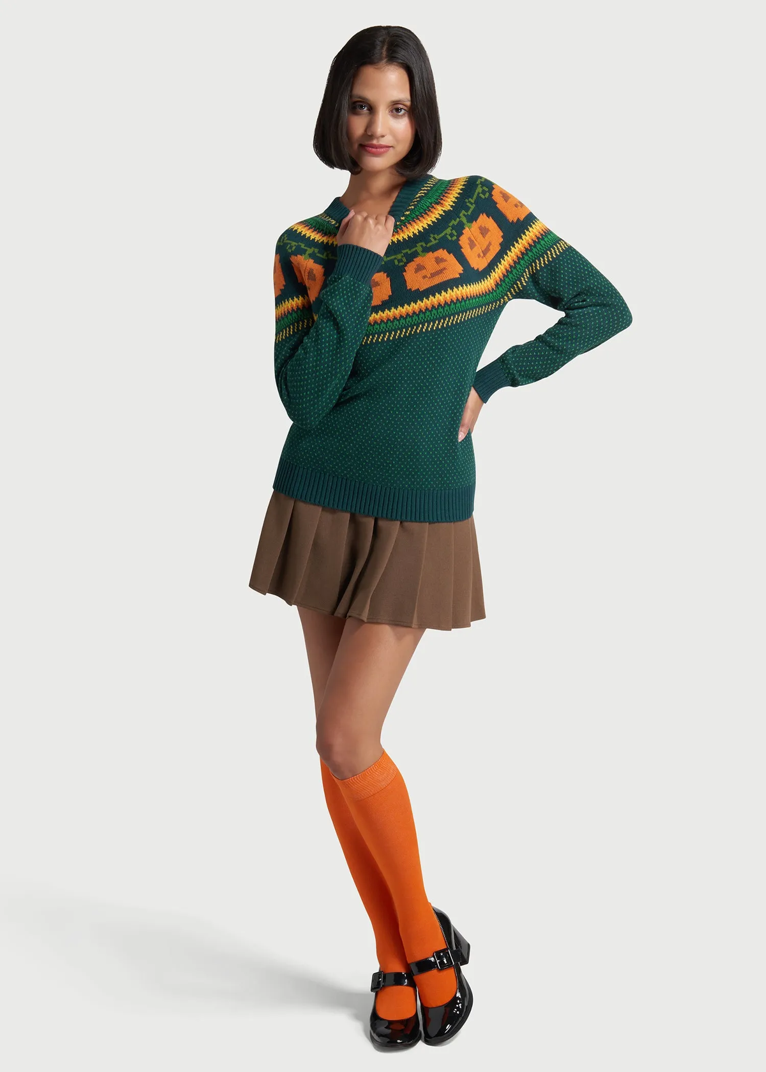 Give 'Em Pumpkin To Talk About Fair Isle Sweater sold by Modcloth product image thumbnail 4