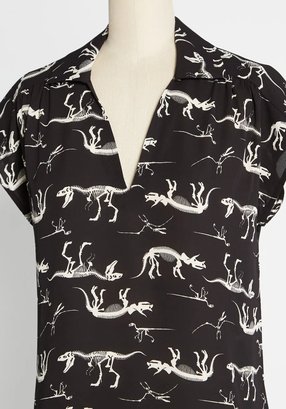 Prehistoric Premonition Top sold by Modcloth product image thumbnail 3