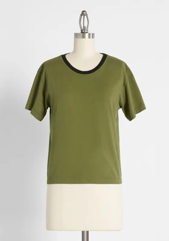 Take It Easy Crewneck T-Shirt sold by Modcloth