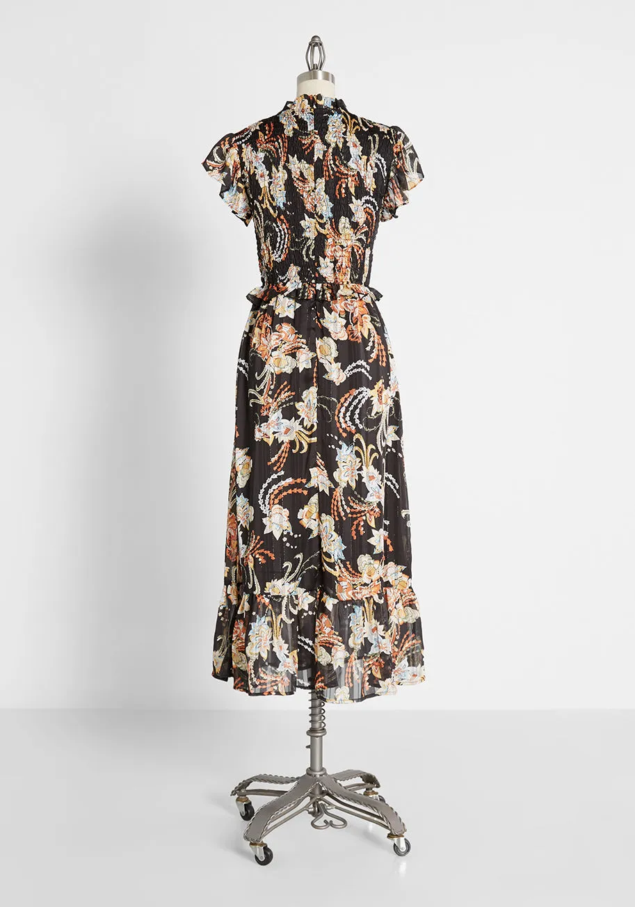 Shirring the Spotlight Midi Dress sold by Modcloth product image thumbnail 2