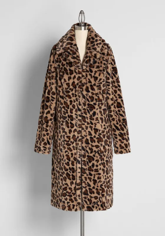 You Cozy Cat Faux Fur Coat sold by Modcloth