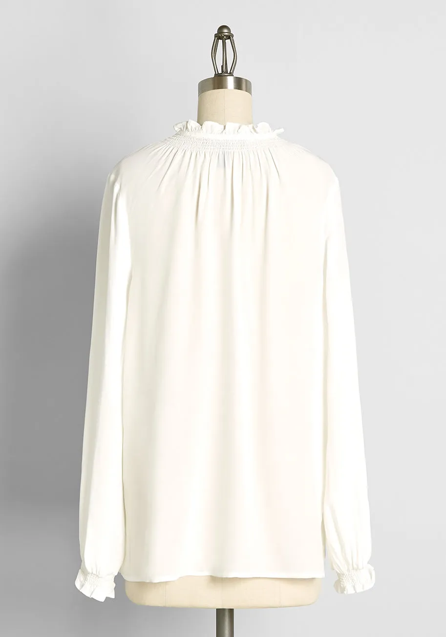 Countryside Romance Tie-Neck Blouse sold by Modcloth product image thumbnail 2