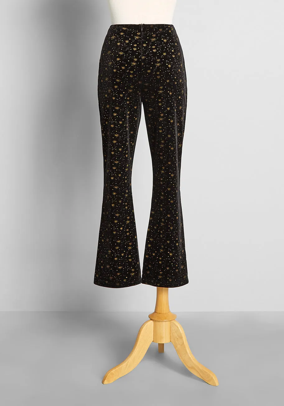 Golden Constellations Flare Pants sold by Modcloth product image thumbnail 2