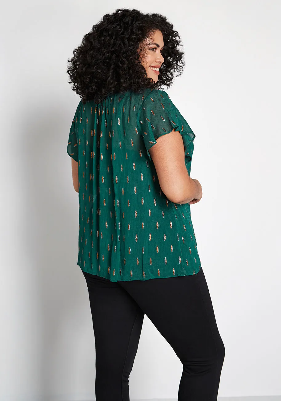 Calling Dibs Mock Neck Top sold by Modcloth product image thumbnail 2