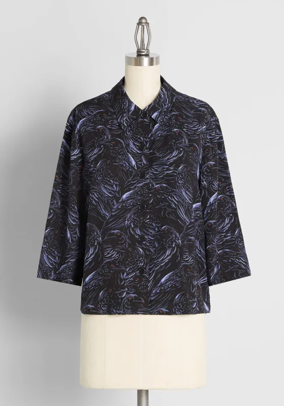 Can't Stop 'Raven' Shirt sold by Modcloth