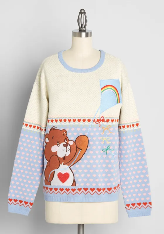 ModCloth X Care Bears The Sweetest Breeze Embroidered Sweater sold by Modcloth