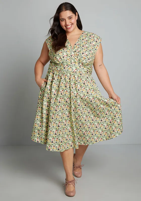 ModCloth X Retrolicious Holiday Magic Makers A-Line Dress sold by Modcloth