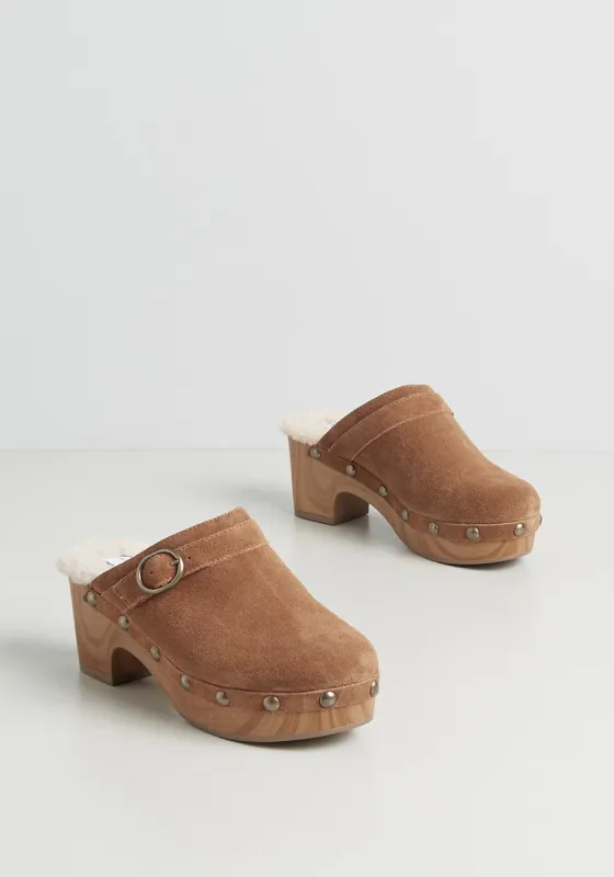 Cuddled and Cozy Sherpa-Lined Clog sold by Modcloth