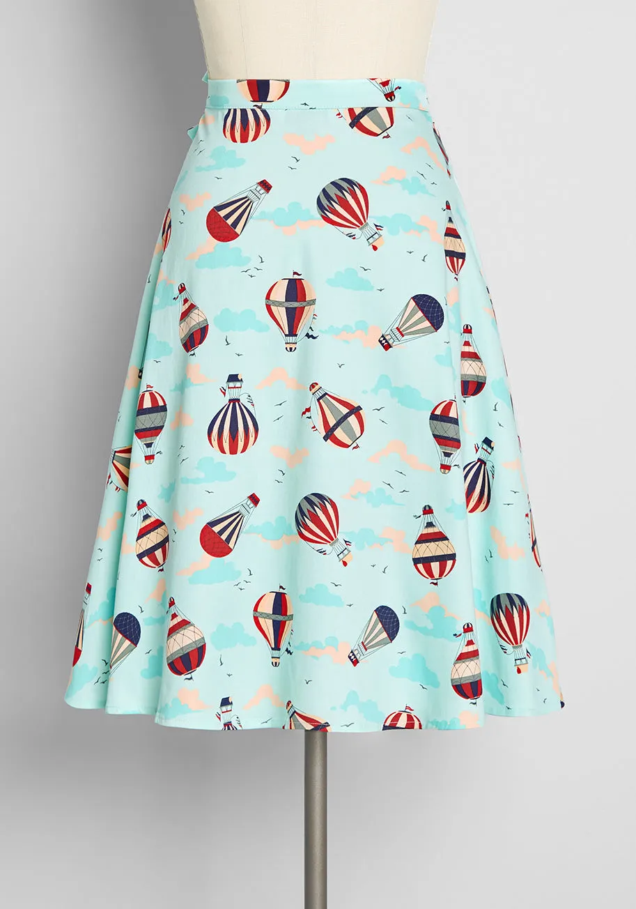 Feels Like Soaring Wrap Skirt sold by Modcloth product image thumbnail 3