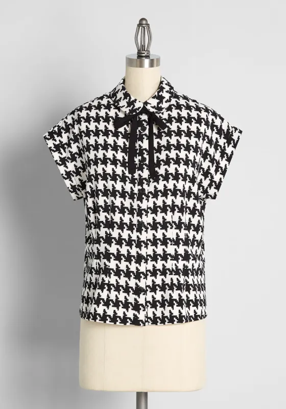 You Send Me Tie-Neck Top sold by Modcloth