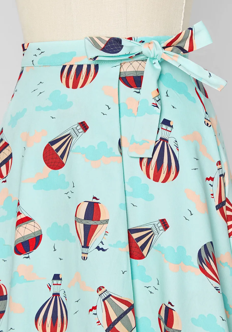 Feels Like Soaring Wrap Skirt sold by Modcloth product image thumbnail 4