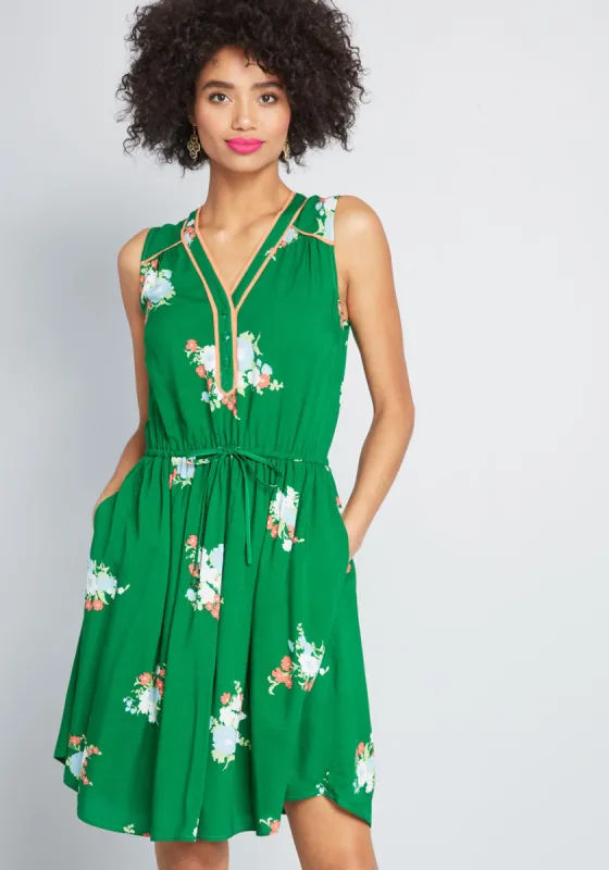 Cafe au Soleil Sleeveless Dress made by Modcloth