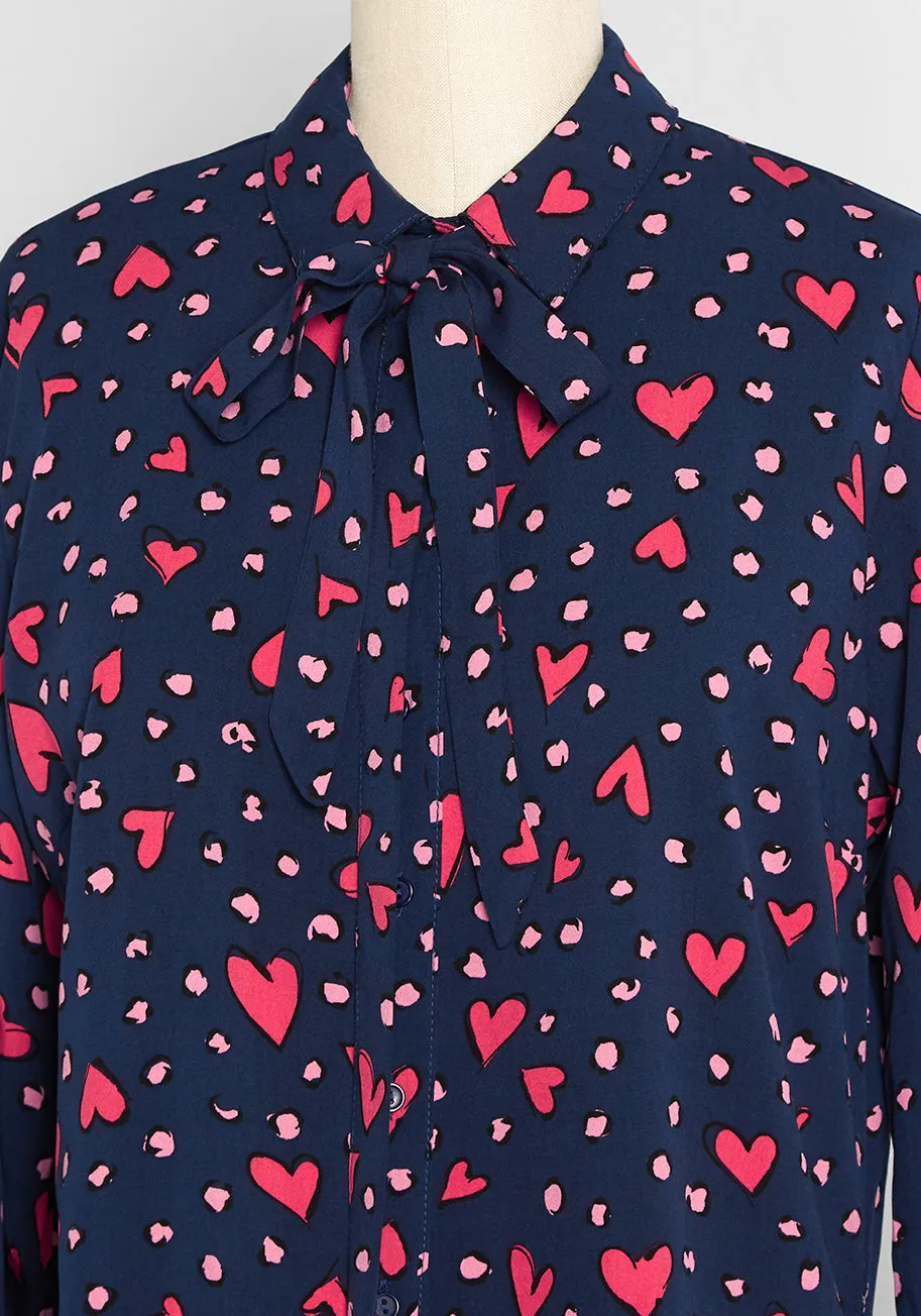 Must Be Love Tie-Neck Top sold by Modcloth product image thumbnail 3