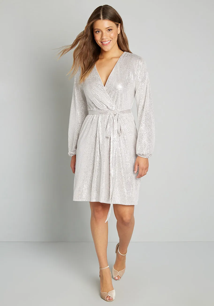 Disco Inferno Wrap Dress sold by Modcloth
