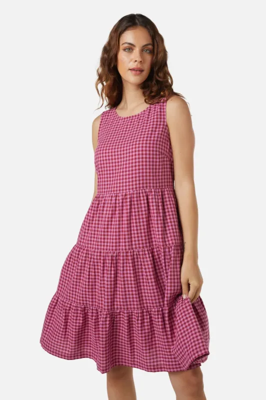Lola Check Mini Dress sold by Modcloth