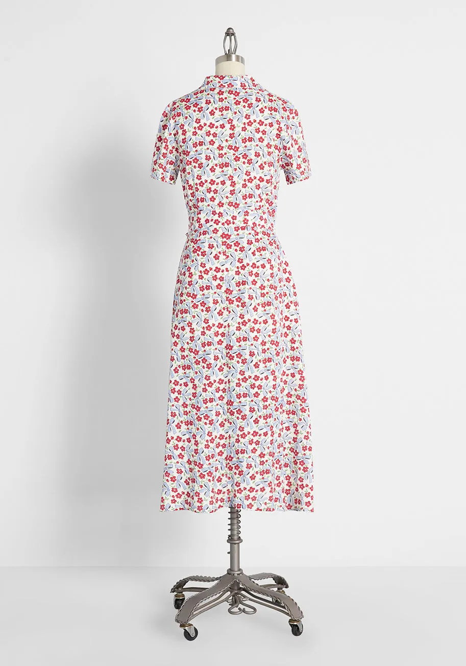 Time Ties When You're Having Fun Midi Shirt Dress sold by Modcloth product image thumbnail 2