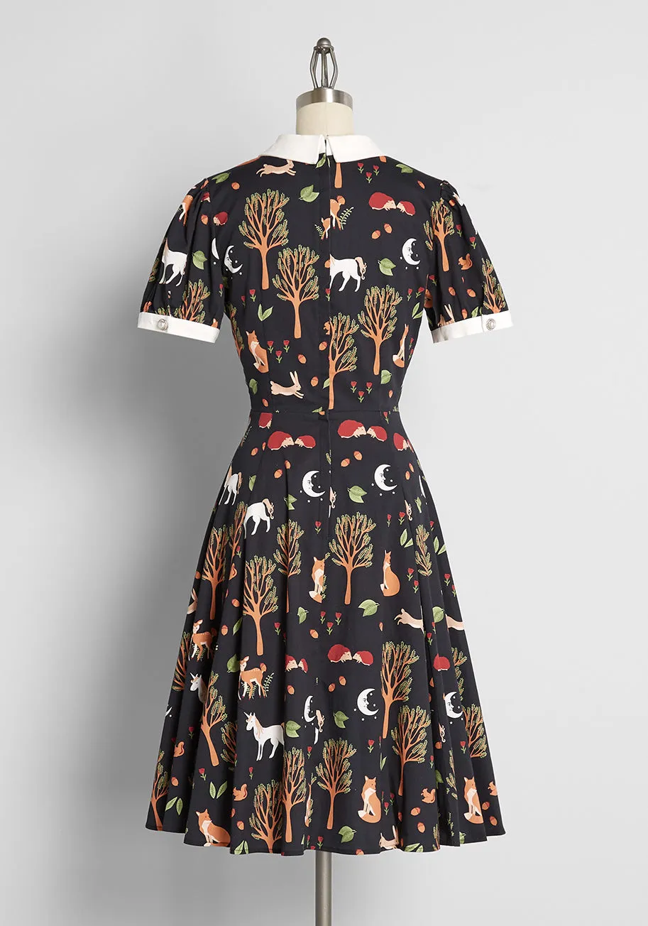 ModCloth x Collectif Enchanted By Fall Swing Dress sold by Modcloth product image thumbnail 2
