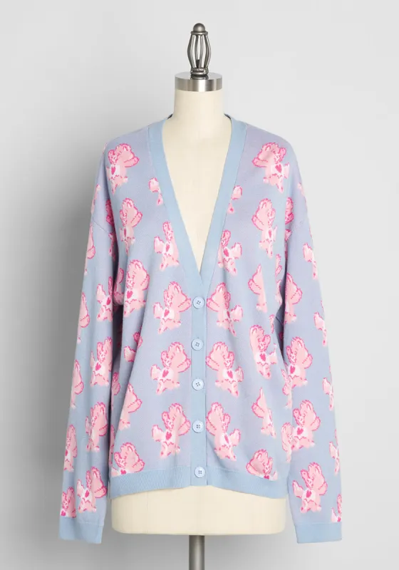 ModCloth X Care Bears Coziest Of Comforts Oversized Cardigan made by Modcloth