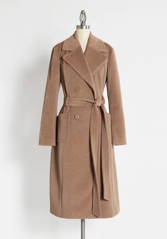 Crisp City Streets Longline Coat sold by Modcloth