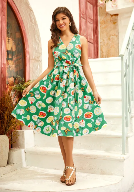 Instant Energy Faux-Wrap Dress sold by Modcloth