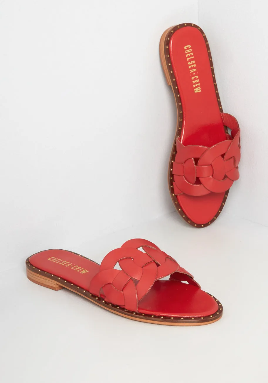 A Chic Summer to Remember Slide Sandal sold by Modcloth
