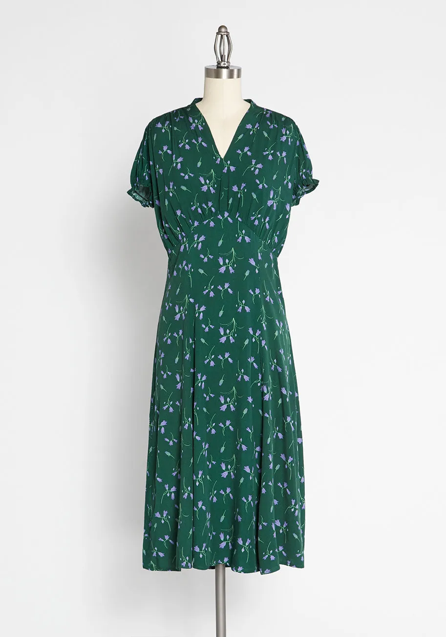 ModCloth x Collectif Bluebell Julep Midi Dress sold by Modcloth