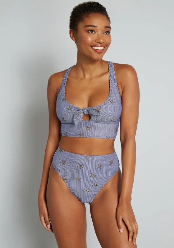 The Franky High-Waisted Bikini Bottom sold by Modcloth