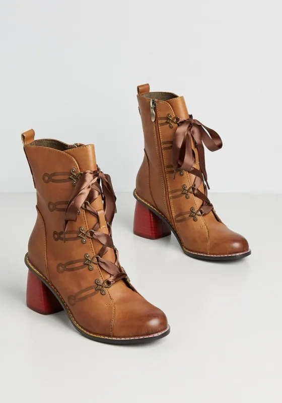Impossible To Overlook Lace-Up Boot sold by Modcloth
