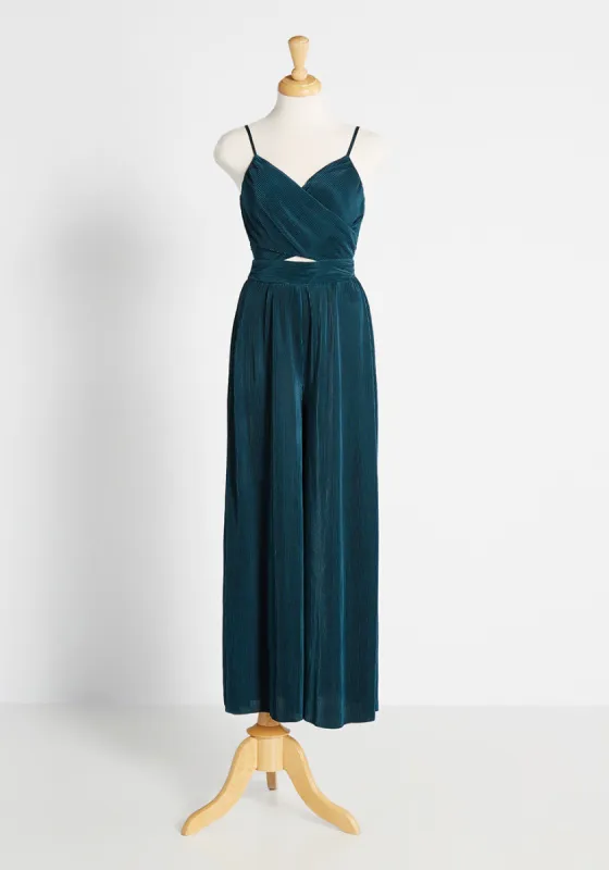 Disco Darling Wide Leg Jumpsuit sold by Modcloth