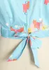 Modcloth X Collectif Curious And Colorful Cats Puff Sleeve Top sold by Modcloth