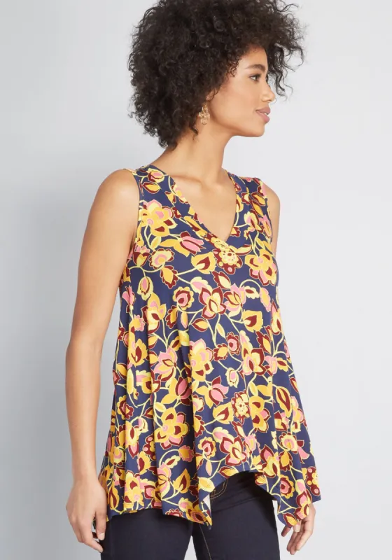 Airy Image Tank Top sold by Modcloth