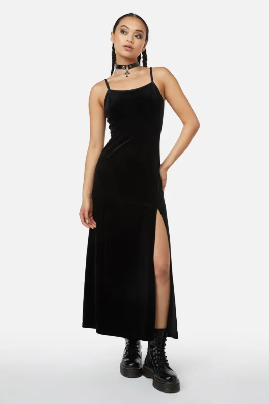 Obsidian Velvet Dress made by Modcloth