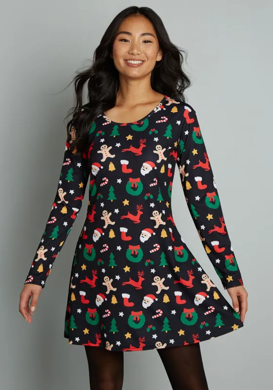 Cookies For Santa Knit Dress sold by Modcloth