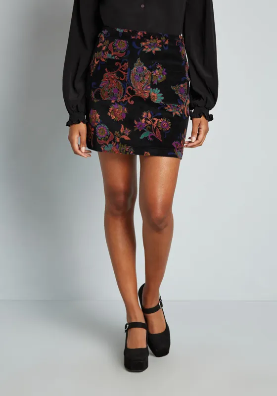 Informed Ensemble Mini Skirt sold by Modcloth