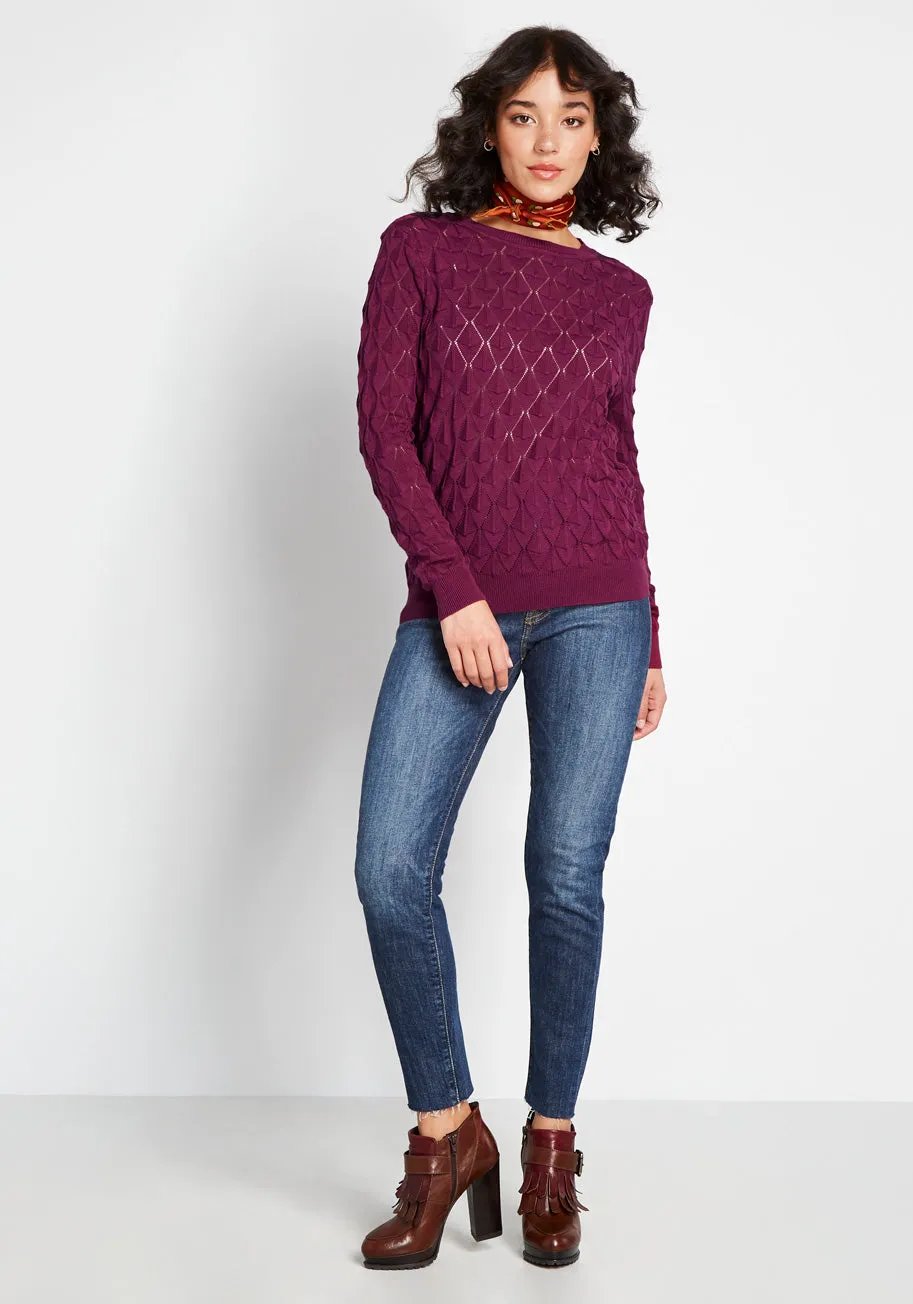 Looking Lively Textured Sweater sold by Modcloth product image thumbnail 3