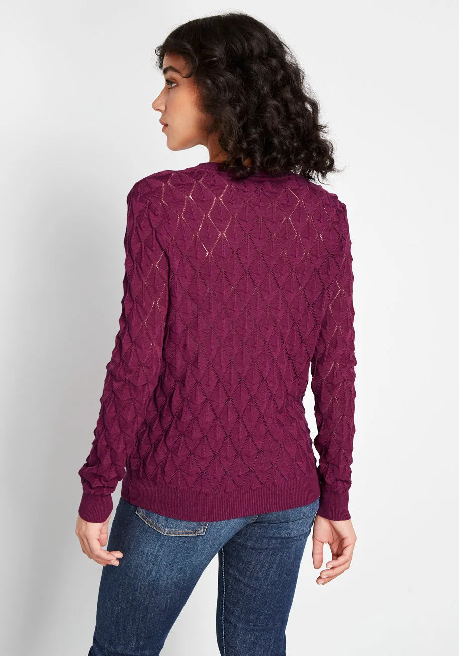 Looking Lively Textured Sweater sold by Modcloth product image thumbnail 2
