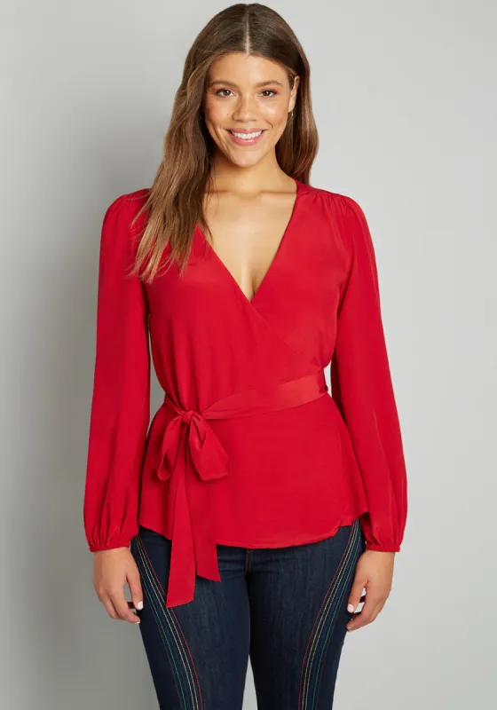 As We're Wrapping Up Blouse sold by Modcloth