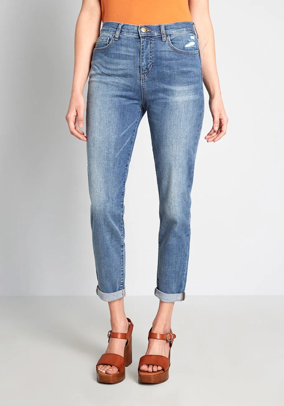 The DTLA Cuffed Jeans sold by Modcloth