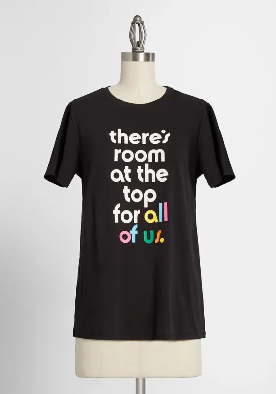 There's Room At the Top Graphic Tee made by Modcloth