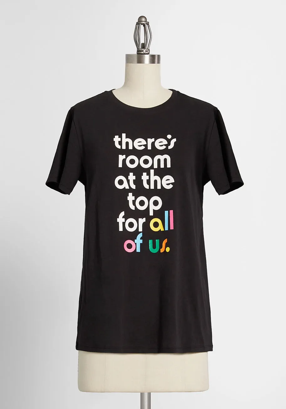 There's Room At the Top Graphic Tee sold by Modcloth