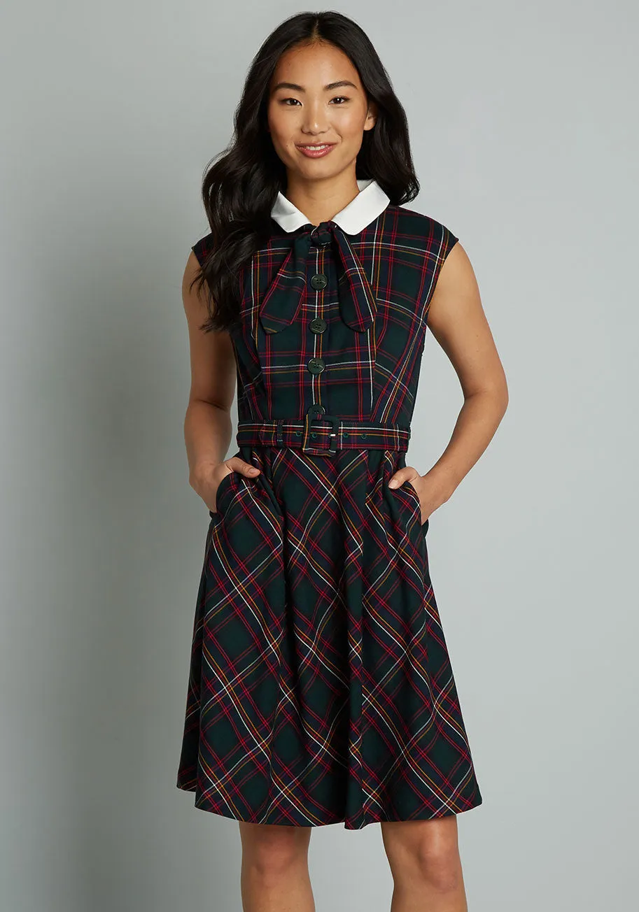 Prep School Posh Fit And Flare Dress sold by Modcloth