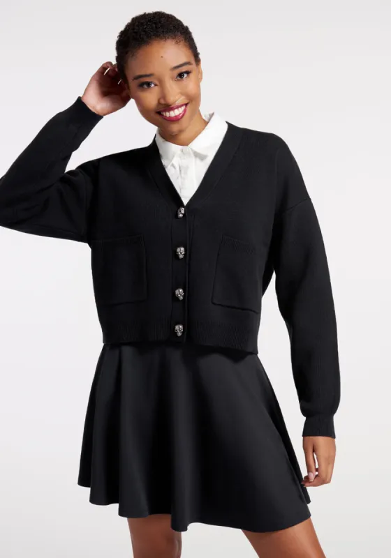 You’re Dead to Me Cardigan sold by Modcloth